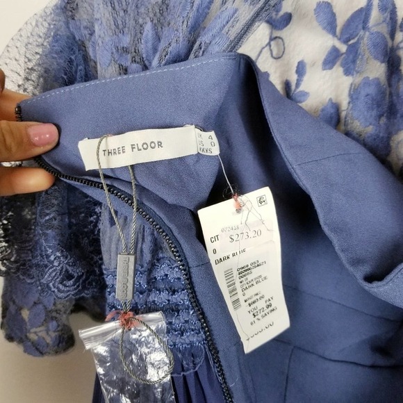 Three Floor city scape dress, dark blue, size 0, nwt - Picture 8 of 8